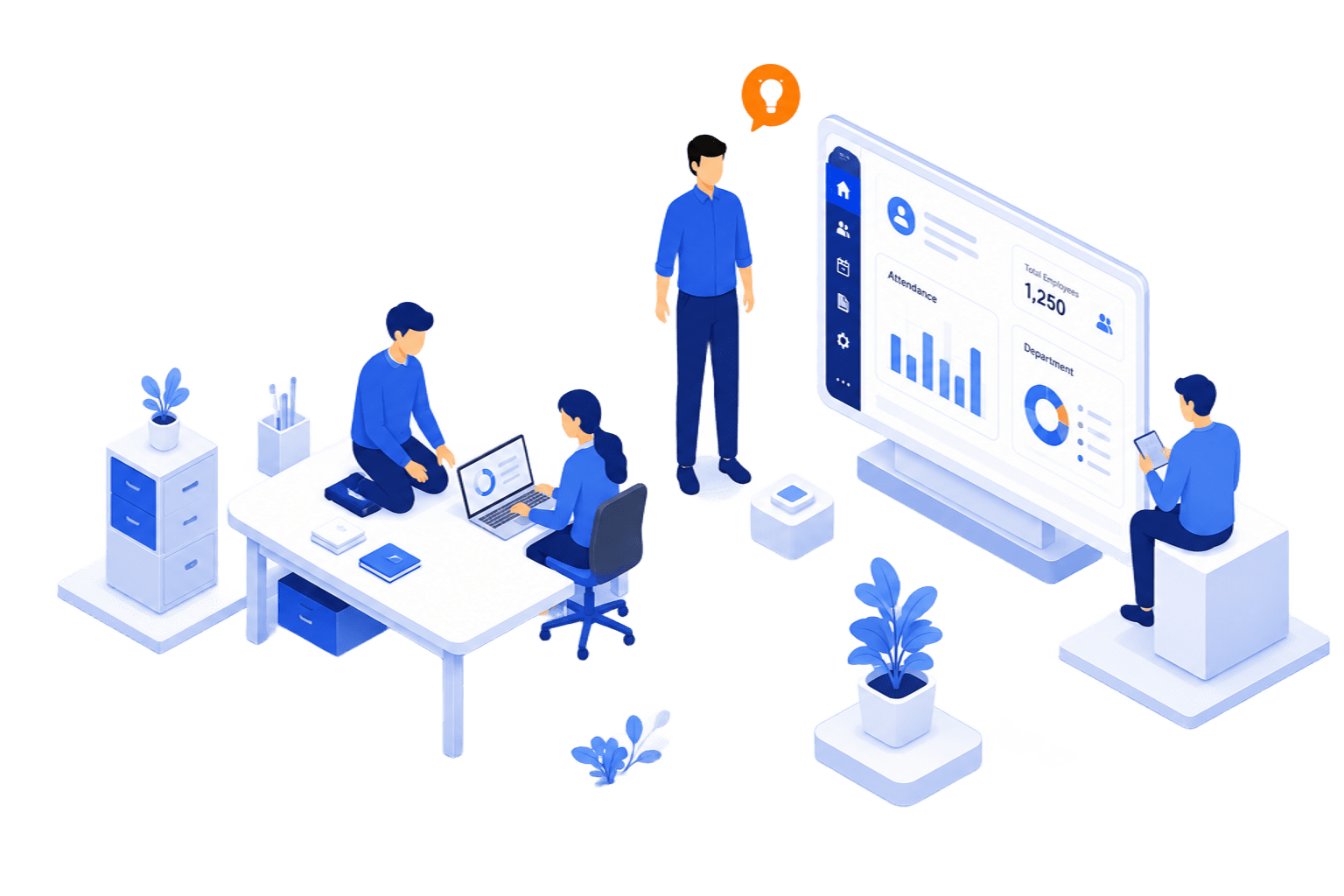 FossTech ERP Illustration